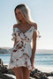 Women Boho Floral Dress Chiffon Summer