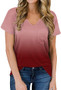 Women's Short Sleeves T Shirt V Neck Basic Tee Cute Tops