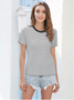 Women Striped T Shirt Ladies Tops