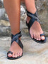 Open Toe Flat Sandals Beach Summer Shoes