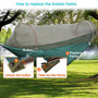 Large Camping Hammock with Net Parachute Lightweight Swing Sleeping Hammock