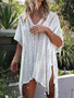 New Knit Hollow Irregular Swimwear Bikini Cover Up