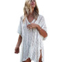 New Knit Hollow Irregular Swimwear Bikini Cover Up