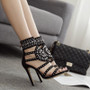 Sexy Rhinestone Gladiator High Heel Pumps Party Shoes Sandals