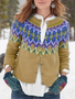 Casual Plus Size Long Sleeve Printed Winter Sweaters