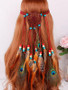 Boho Peacock Feather Dream Catcher Headwear