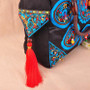 Traditional Ethnic Embroidery Canvas Tassel Shoulder Tote Bag