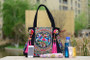 Vintage Ethnic Embroidered Tassel Beads Versatile Canvas Shoulder Bags