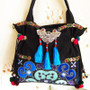 Handmade Embroidered Vintage Ethnic Canvas Tassel Shoulder Bags