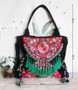 Bohemian Ethnic Handmade Tassel Canvas Embroidery Lagre Shoulder Bags