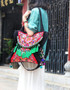 Bohemian Ethnic Handmade Tassel Canvas Embroidery Lagre Shoulder Bags