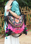 Bohemian Ethnic Handmade Tassel Canvas Embroidery Lagre Shoulder Bags