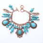 Bohemian Punk Turquoise Beads Pendants Bracelet Jewelry