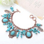 Bohemian Punk Turquoise Beads Pendants Bracelet Jewelry