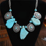 Boho Turquoise Beaded Necklace Jewelry
