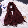 Winter Solid Color Warm Long Imitation Cashmere Shawls Scarf