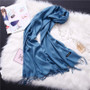 Winter Solid Color Warm Long Imitation Cashmere Shawls Scarf