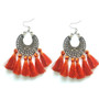 New Earrings for Xmas party beautiful round tassel bohemia earrings