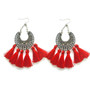 New Earrings for Xmas party beautiful round tassel bohemia earrings