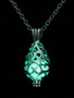 Hollow Luminous Alloy Pendant Necklace