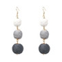 Handmade cute ball lantern ear stud earrings bohemia