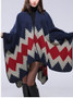 Handmade Seaming Thickening Long Cloak Warm Decorative Shawl Scarf