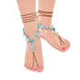 Bohemian ethnic style beach bikinis long cotton line with anklet