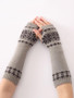 Bohemia Oversleeves Knitted Arm Warm Winter Fingerless Sleevelet Mittens