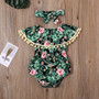 Infant Newborn Baby Girls 3M-24M Ruffles Rompers Flower Print Jumpsuit Summer Costumes Baby Girl Clothes