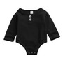 Newborn Infant Baby Boys Girls Long Sleeve Cotton Romper Jumpsuit Clothes Outfit