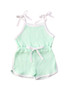 2020 Baby Summer Clothing Infant Newborn Baby Girls Solid Ribbed Romper Sleeveless Strap Jumpsuits Playsuit Clothes