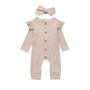 0-24M Newborn Baby Girl Boy Long Sleeve Ruffles Rompers Autumn  Knitted Jumpsuit Playsuit Soft Baby Girl Costumes Clothes