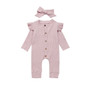 0-24M Newborn Baby Girl Boy Long Sleeve Ruffles Rompers Autumn  Knitted Jumpsuit Playsuit Soft Baby Girl Costumes Clothes