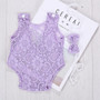 Lace Baby Rompers Newborn Infant Photography Clothes With Bow Headband Bebe Girls Photo Clothing Jumpsuit Costumes