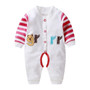 New 2020 Baby Boys Girls Rompers Autumn Long Sleeve V-neck Button Cute Cartoon Print Jumpsuit Newborn Playsuit Infant Clothing