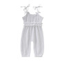 Fashion Kids Baby Girl Boy Summer Strap Cotton Sleeveless Solid Romper Jumpsuit Suspenders Pants Trousers Clothes Set