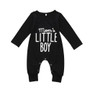 Fashion Newborn Toddler Infant Baby Boys Romper Long Sleeve Jumpsuit Playsuit Little Boy Outfits Black Clothes 2020