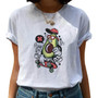 Avocado Harajuku Kawaii Cartoon T Shirt Women Ullzang Small Fresh T-shirt 90s