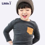 Soft Solid Kids Boys T Shirt Candy Color Long Sleeve Baby Girls T-Shirts Cotton Children's T-Shirt