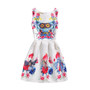 Summer Girls Dress Butterfly Floral Print Princess Dresses for Baby Girls Designer Formal Party Elsa