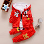 Baby Boy Clothes 2017 Autumn Cartoon Full Sleeved Hooded Hoodies + T-shirts + Pants 3PCS Infant