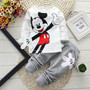 Baby Boys Clothes 2017 Spring Autumn Cartoon Leisure Long Sleeved T-shirts + Pants Newborn Baby Girl