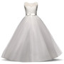 White Flower Girl Dress Kid Girls First Communion Dresses Tulle Lace Wedding Long Princess Costume