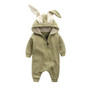 2018 Newborn Infant Baby Girl Boy Clothes Cute 3D Bunny Ear Romper Jumpsuit Playsuit Autumn Winter Warm Bebes Rompers One Piece