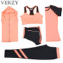 New Yoga Suits Women Gym Clothes Fitness Running Tracksuit Sports Bra+Sport Leggings+Yoga Shorts+Top