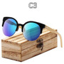 RTBOFY Wood Sunglasses for Women & Men Bamboo Frame Glasses Handmade Wooden Eyeglasses Unisex