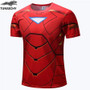 TUNSECHY 2017 Captain America T Shirt 3D Printed T-shirts Men Marvel Avengers iron man War Fitness