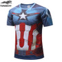 TUNSECHY 2017 Captain America T Shirt 3D Printed T-shirts Men Marvel Avengers iron man War Fitness