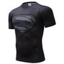 Superman Tshirts Men Compression Shirts Batman Tops The Flash T-shirts Fitness Crossfit Tees