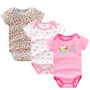 3 pcs/lot Baby Bodysuits Cotton Baby Boy Girl Clothes Next Infant Short Sleeve Jumpsuit Body for